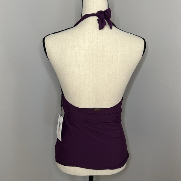 Calvin Klein Purple Swim Top Sz S (NWT) - Picture 3 of 7